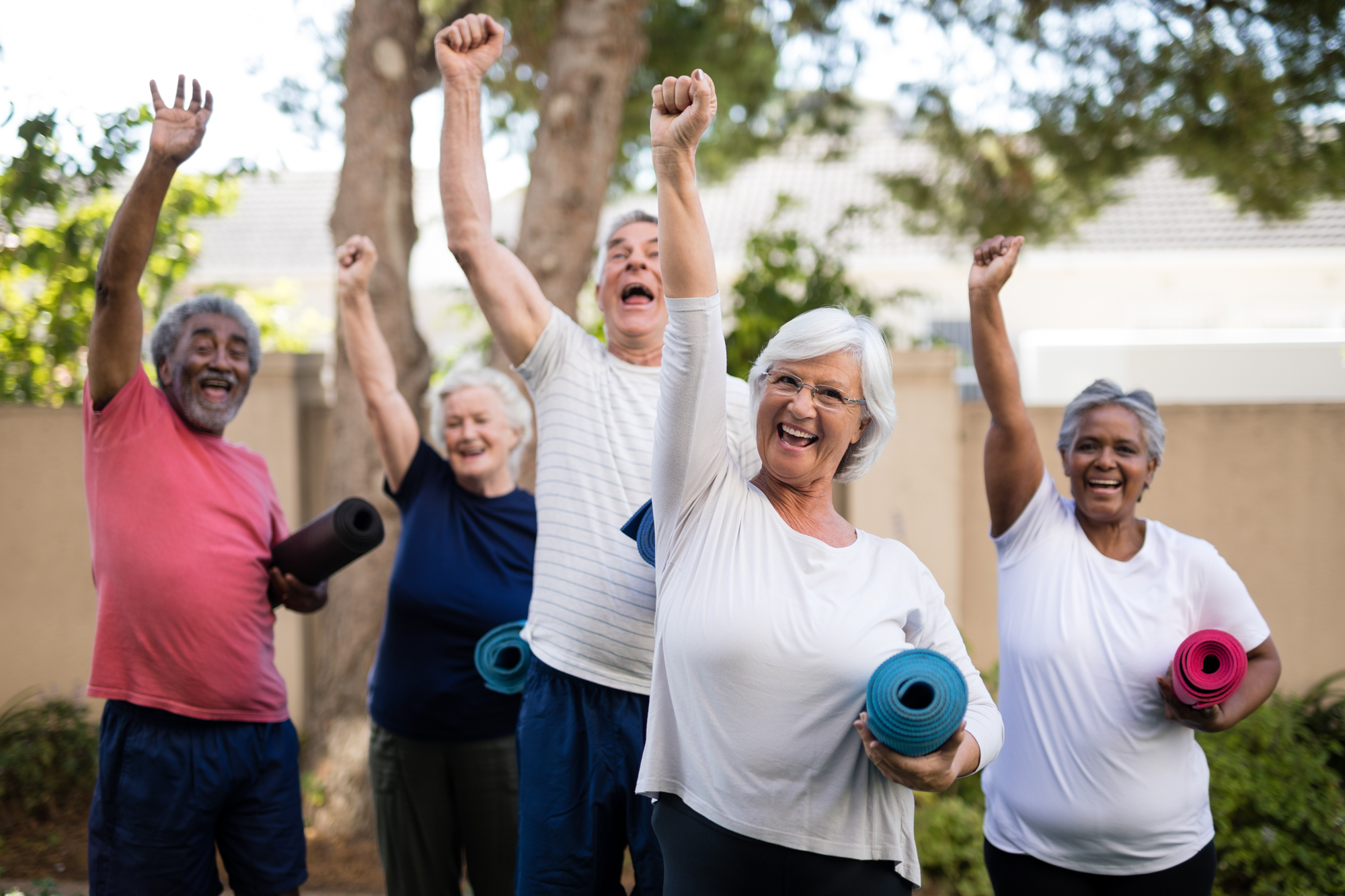 Seniors Exercising