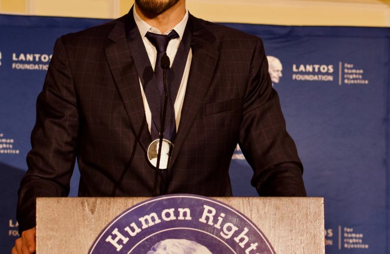 Enes Kanter Freedom Honored as a Human Rights Champion at Lantos Human Rights Prize Ceremony